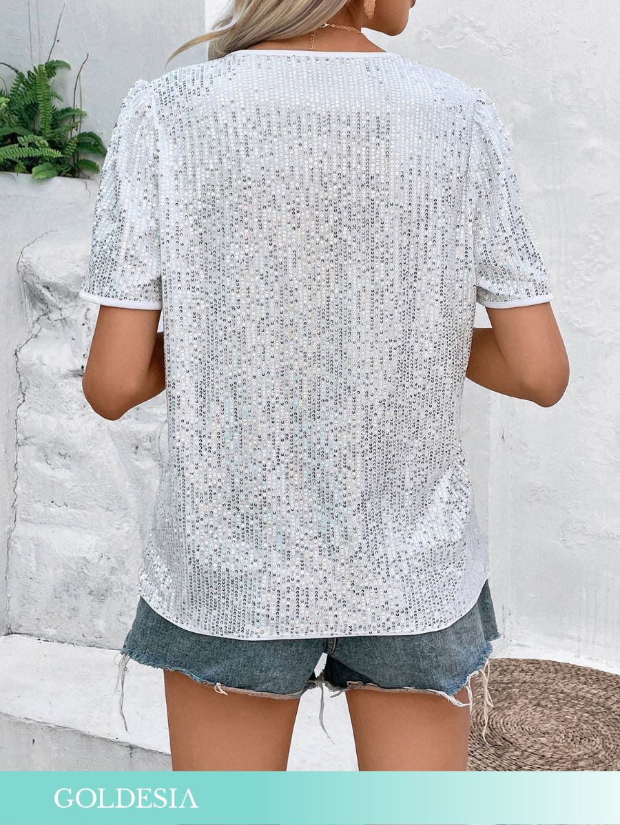 BLUSA CON LENTEJUELAS Blusa 07 Goldesia