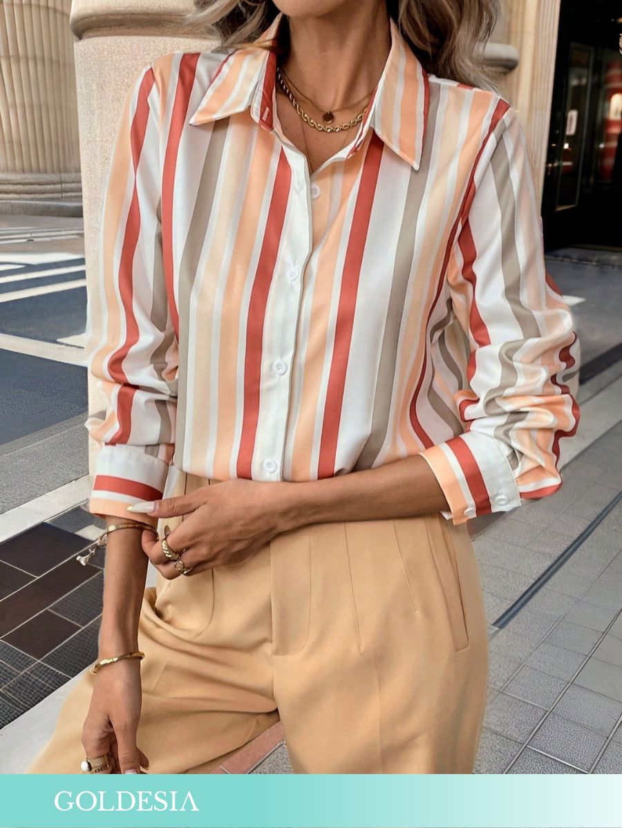 CAMISA A RAYAS DE COLORES Camisa 05 Goldesia