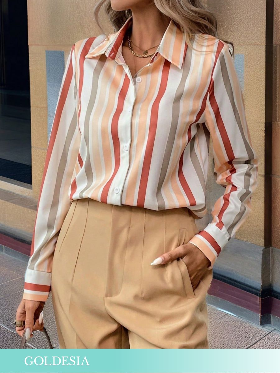 CAMISA A RAYAS DE COLORES Camisa 05 Goldesia S