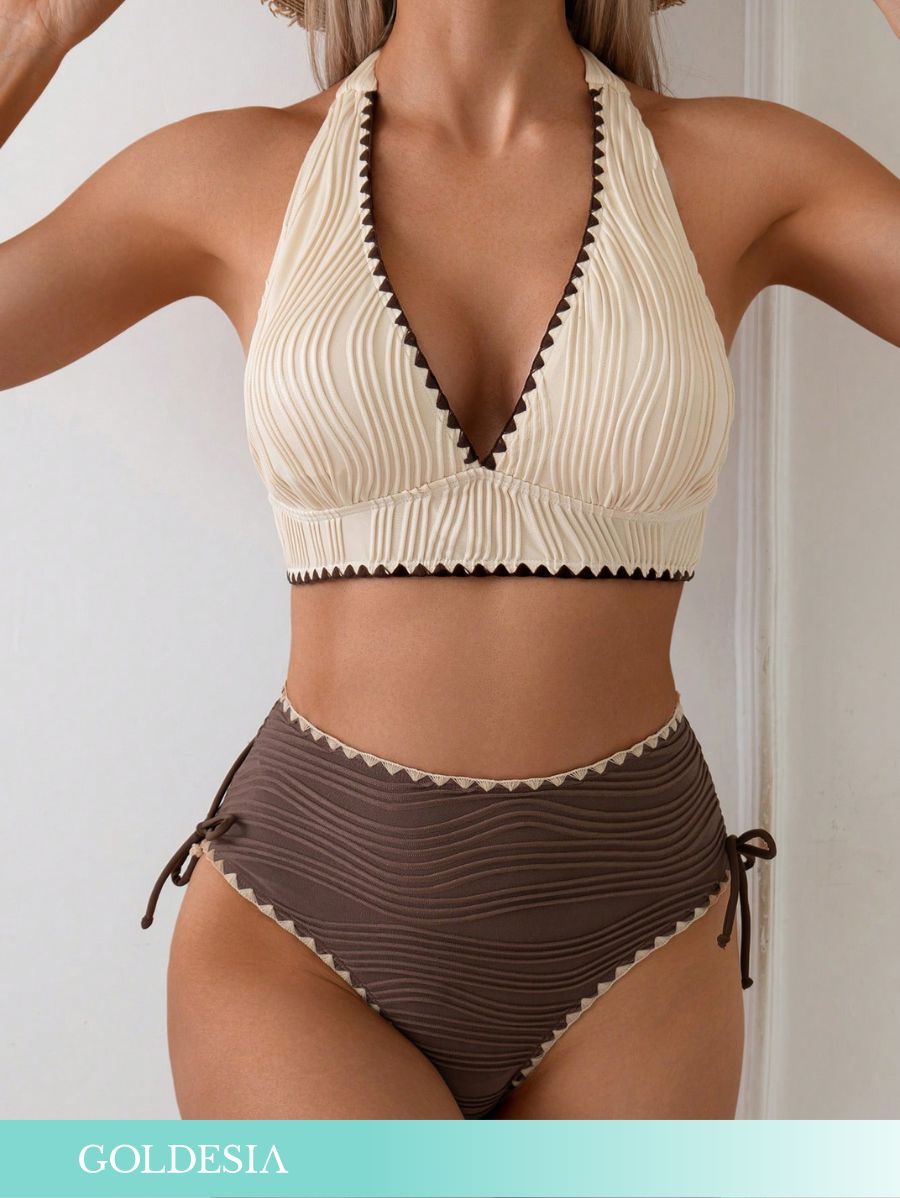 BIKINI CON TEXTURA Y TIRANTES Bikini 11 Goldesia S 
