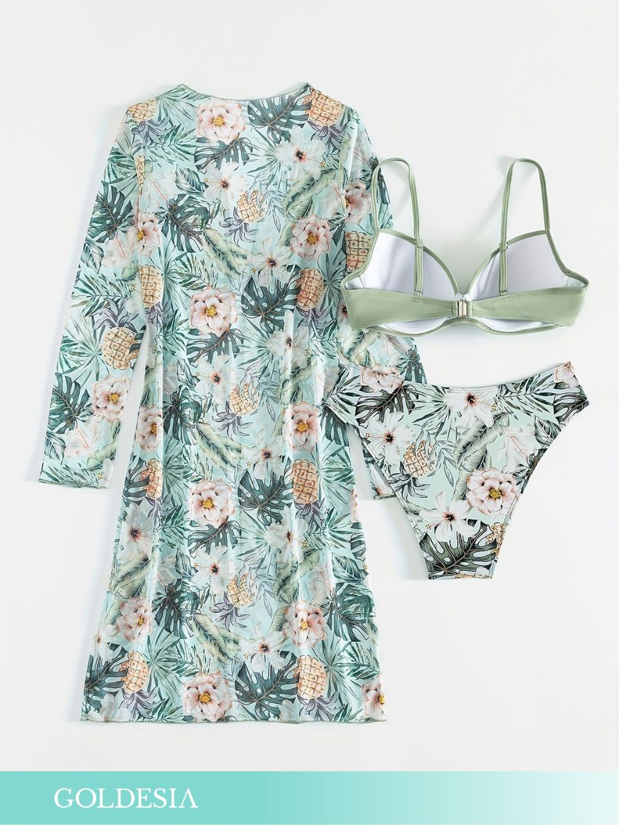 BIKINI DE TRES PIEZAS TROPICAL Bikini 50 Goldesia 