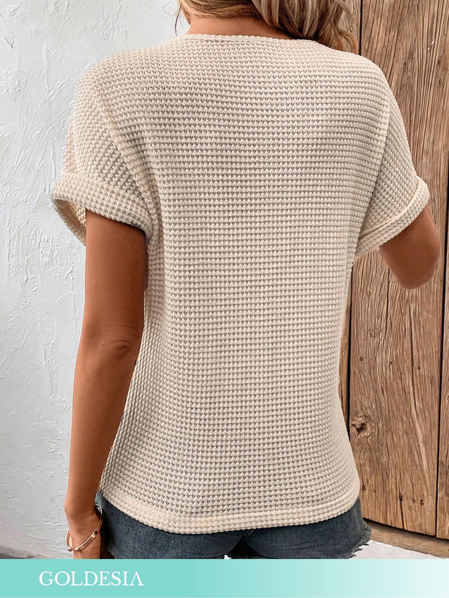 BLUSA MANGA CORTA CON BORDADO Blusa 02 Goldesia 