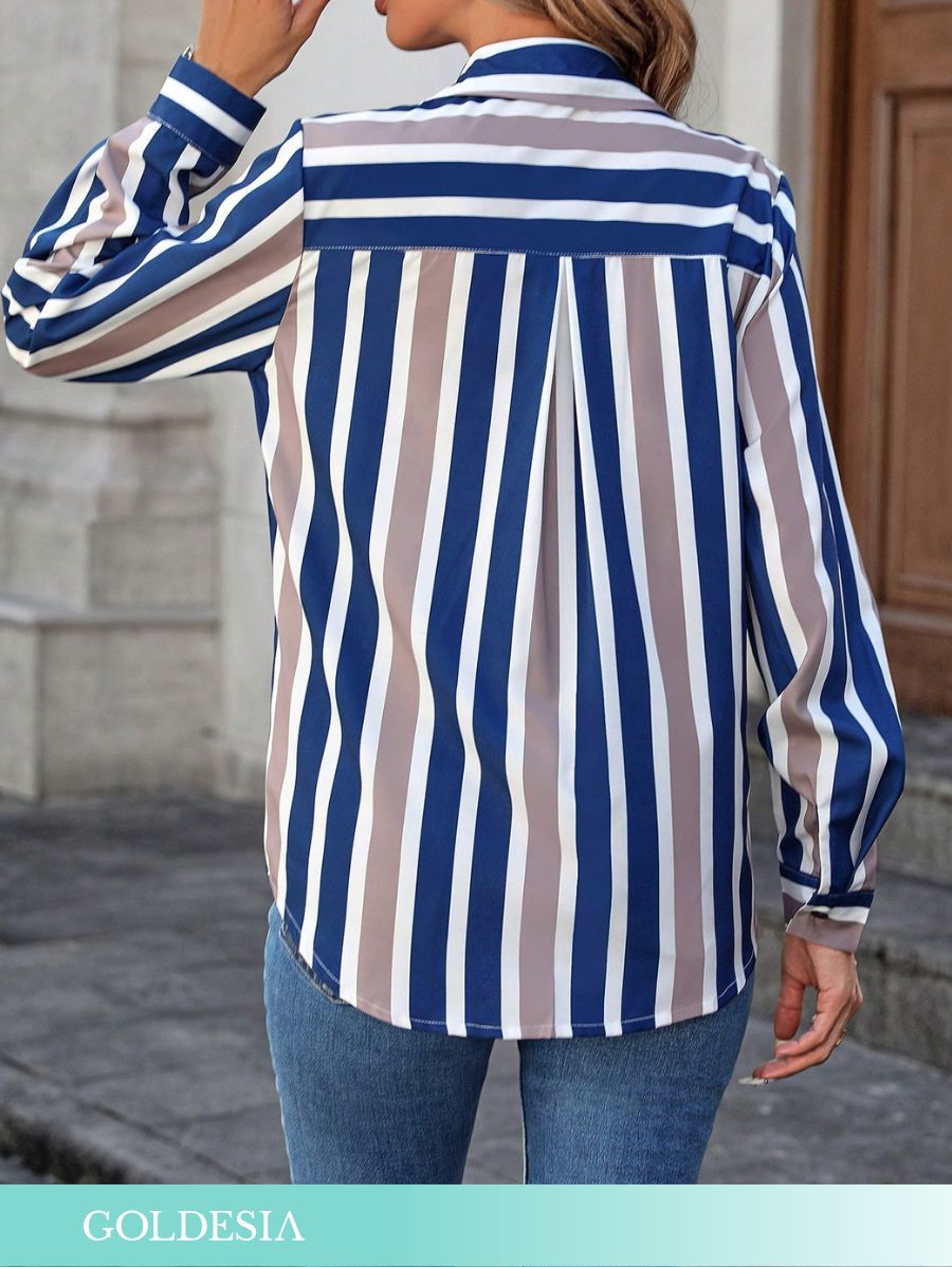 CAMISA A RAYAS MANGA LARGA Camisa 10 Goldesia 