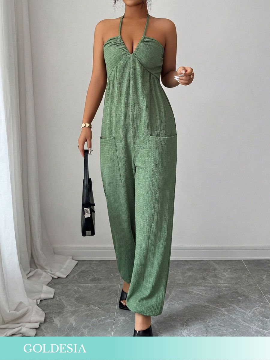 ENTERITO CON BOLSILLOS Y TIRANTES Enterito 01 Goldesia XS 