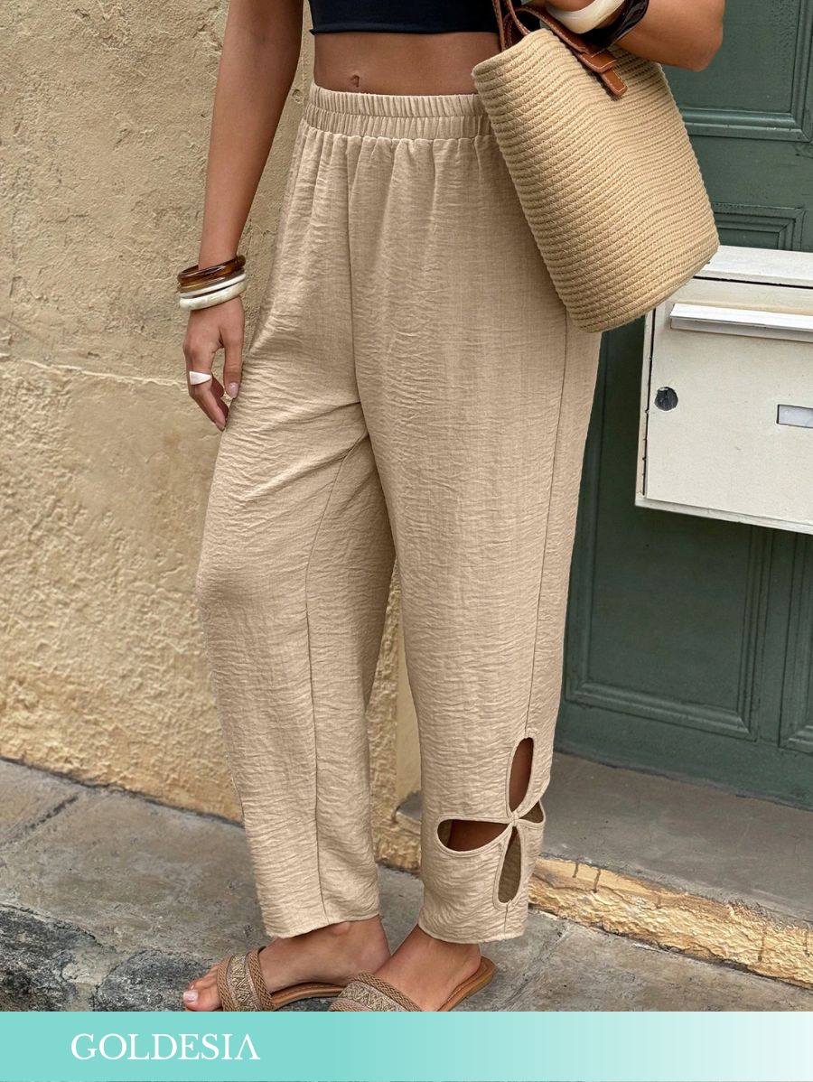 PANTALÓN CON DETALLE DE ABERTURA Pantalón 08 Goldesia 
